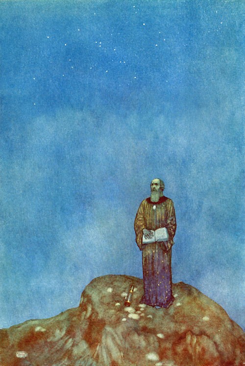 My zenith doth depend upon a most auspicious star - from The Tempest by Edmund Dulac