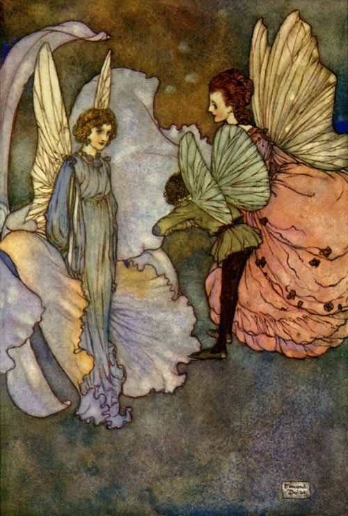 Princess Orchid's Party - illustration to Fairies I Have Met by Edmund Dulac