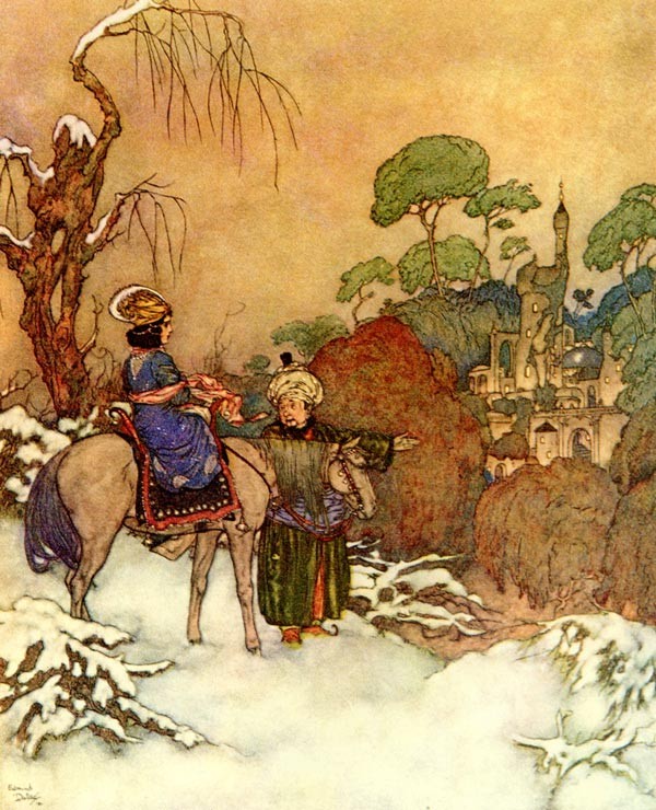 The Beast's Castle - from Beauty and the Beast by Edmund Dulac