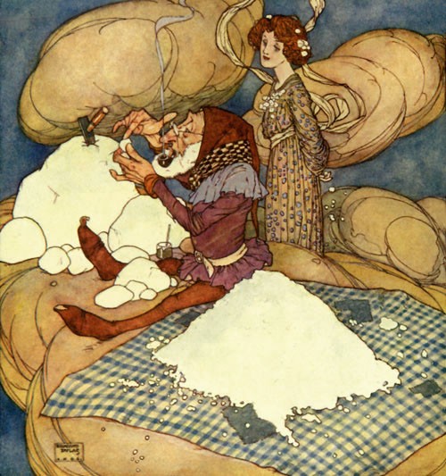 The Fairies who Changed Places - illustration to Fairies I Have Met by Edmund Dulac