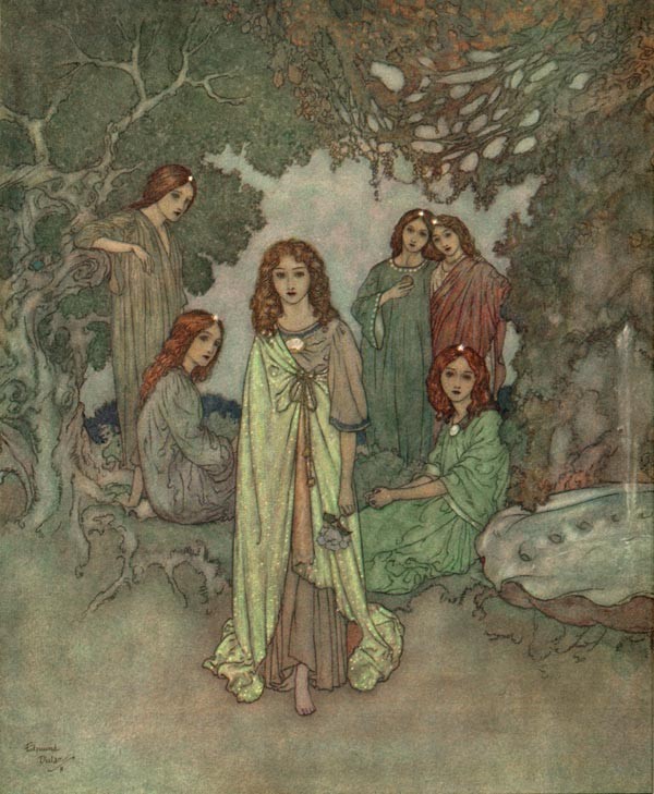 The Fairy of the Garden (from The Garden of the Paradise) by Edmund Dulac