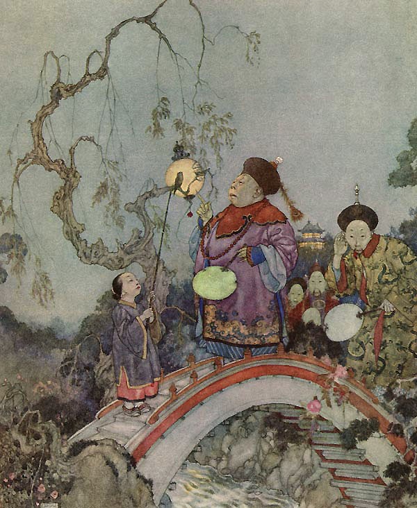 The Gentleman-in-Waiting - The Nightingale by Edmund Dulac