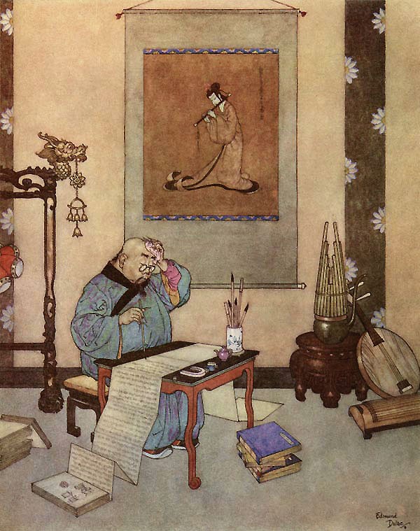 The Music Master - The Nightingale by Edmund Dulac