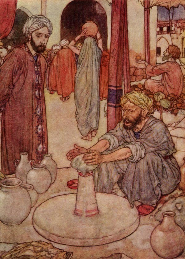 The Potter, The Rubaiyat of Omar Khayyam by Edmund Dulac