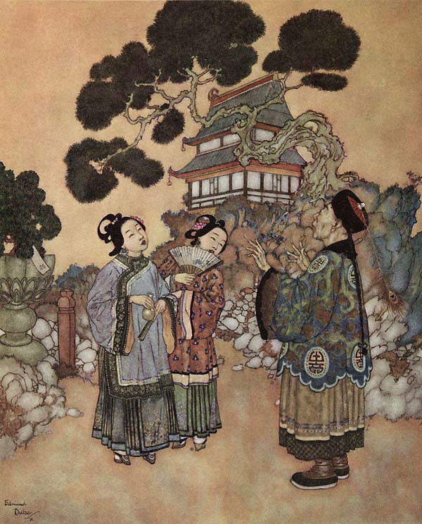 The Same Gurgling - The Nightingale by Edmund Dulac