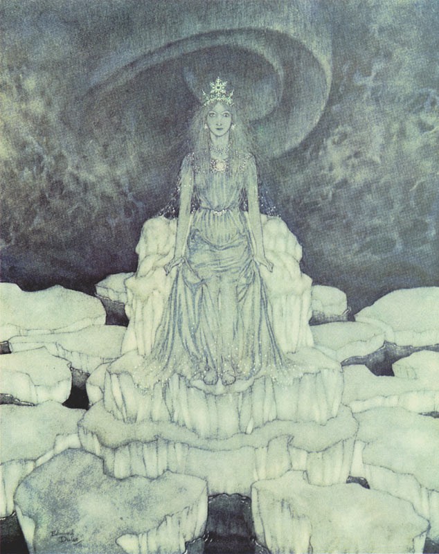 The Snow Queen on the Throne of Ice by Edmund Dulac