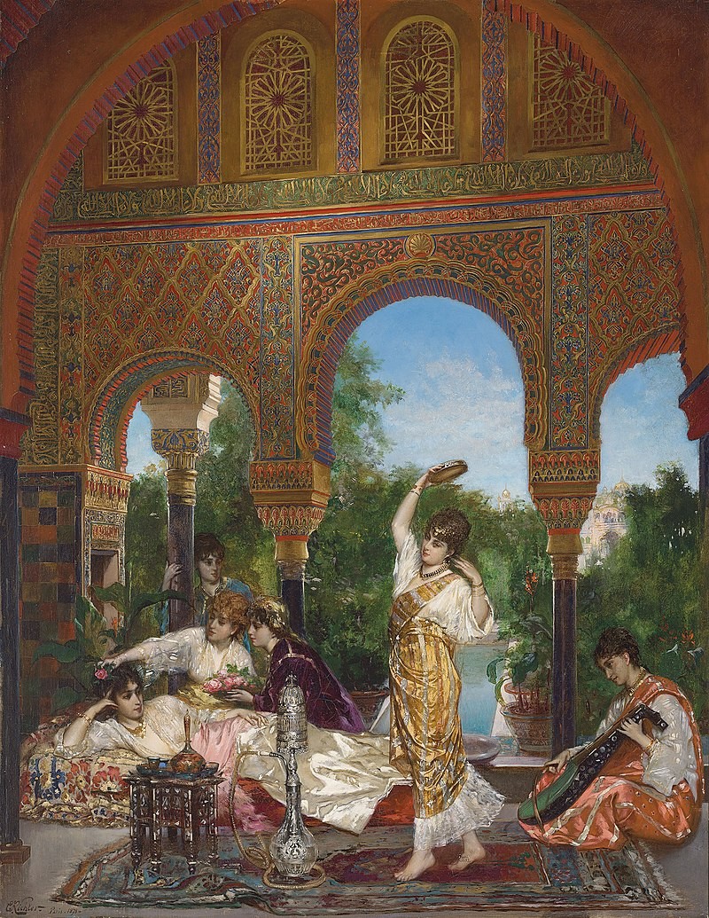 In the Harem by Edouard Frederic Wilhelm Richter