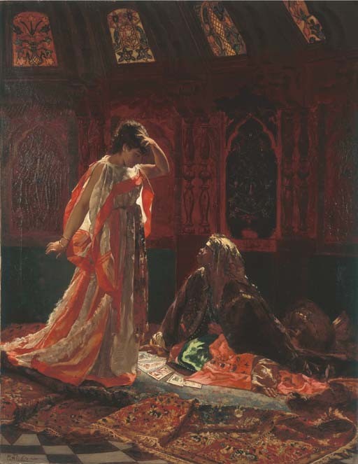 The Fortune Teller by Edouard Frederic Wilhelm Richter