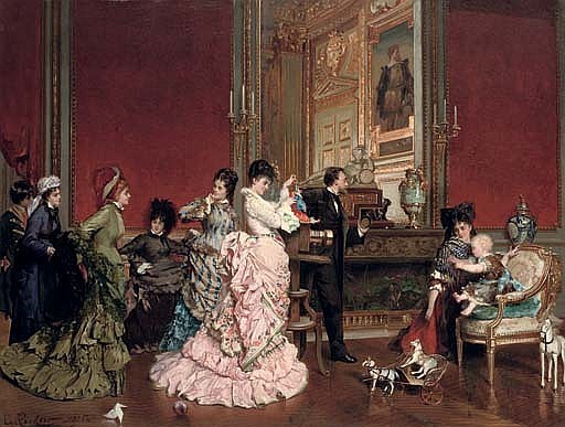 The photographer's visit by Edouard Frederic Wilhelm Richter