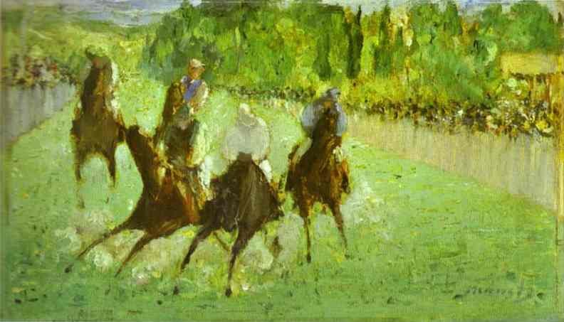 At the races by Edouard Manet
