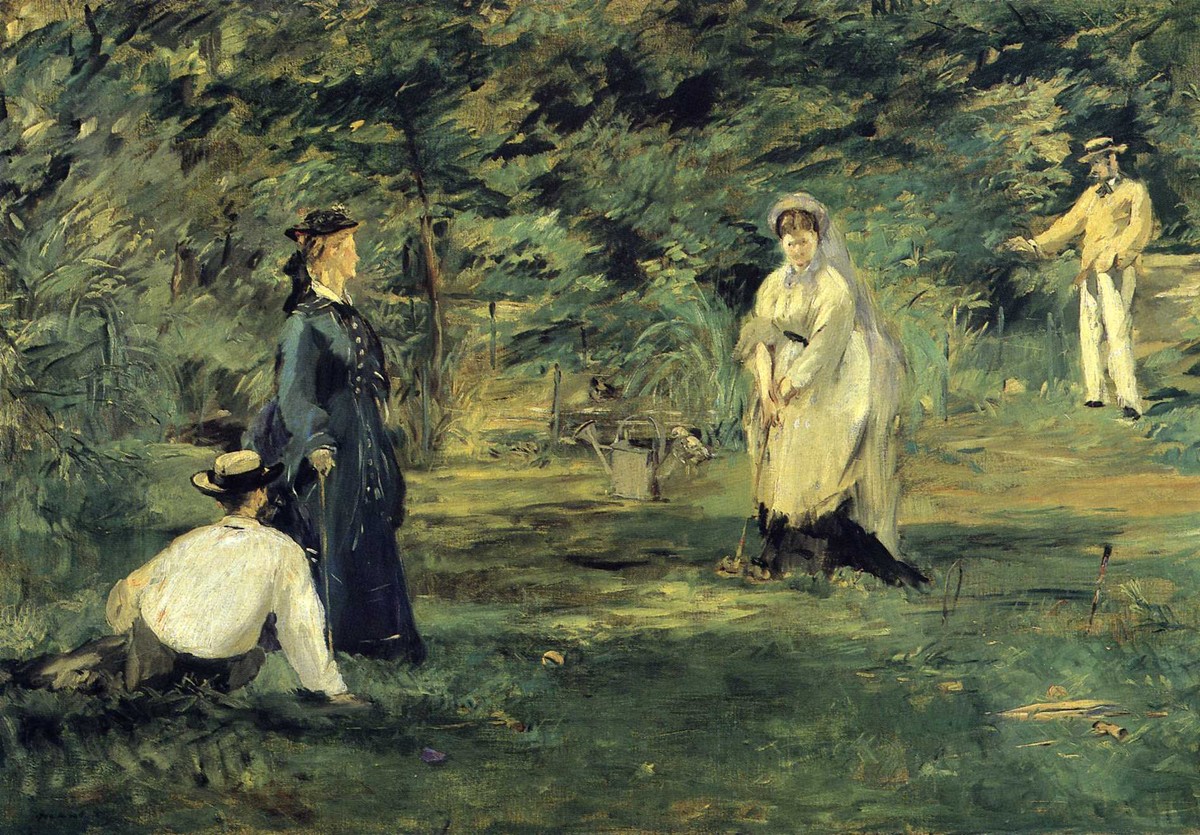 Croquet by Edouard Manet