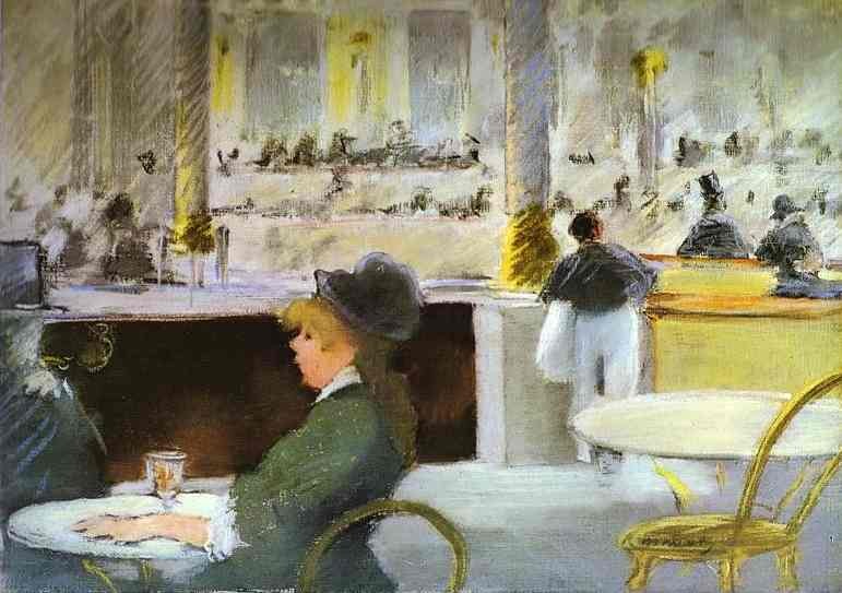 Interior of a Café by Edouard Manet