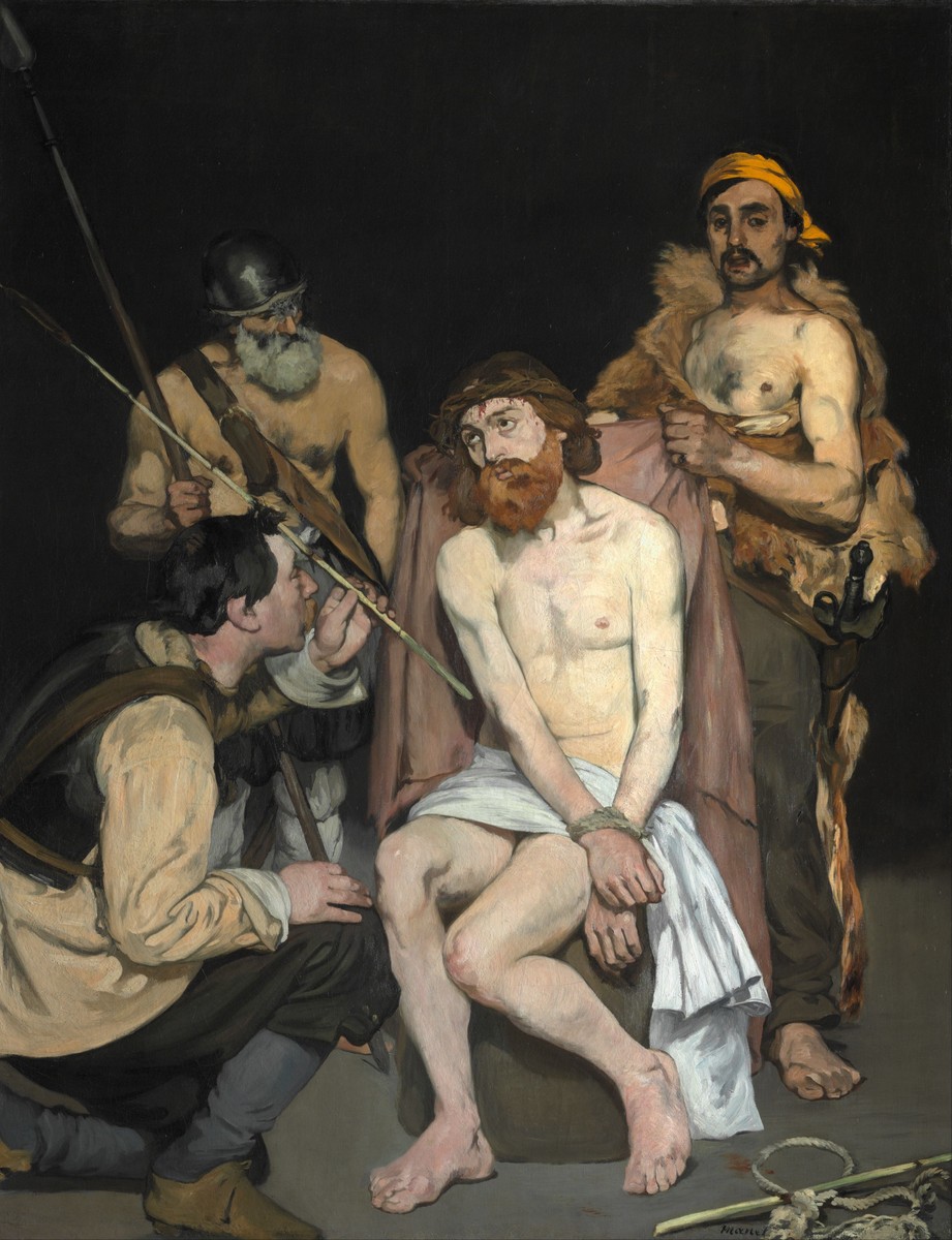 Jesus mocked by the Soldiers by Edouard Manet