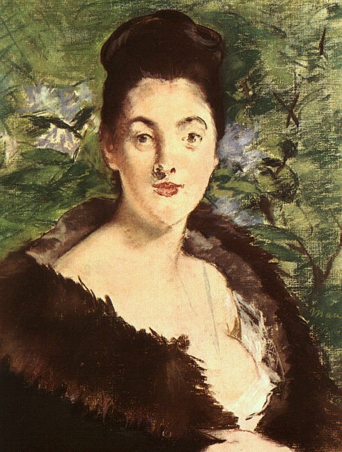 Lady in a fur by Edouard Manet