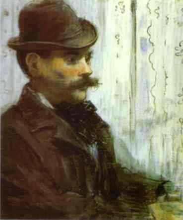 Man in a Round Hat (Alphonse Maureau) by Edouard Manet