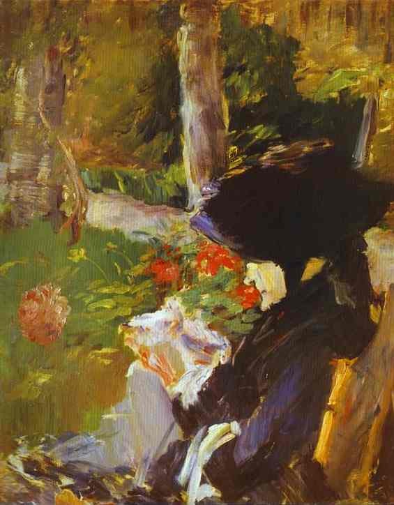 Mother in the Garden at Bellevue by Edouard Manet