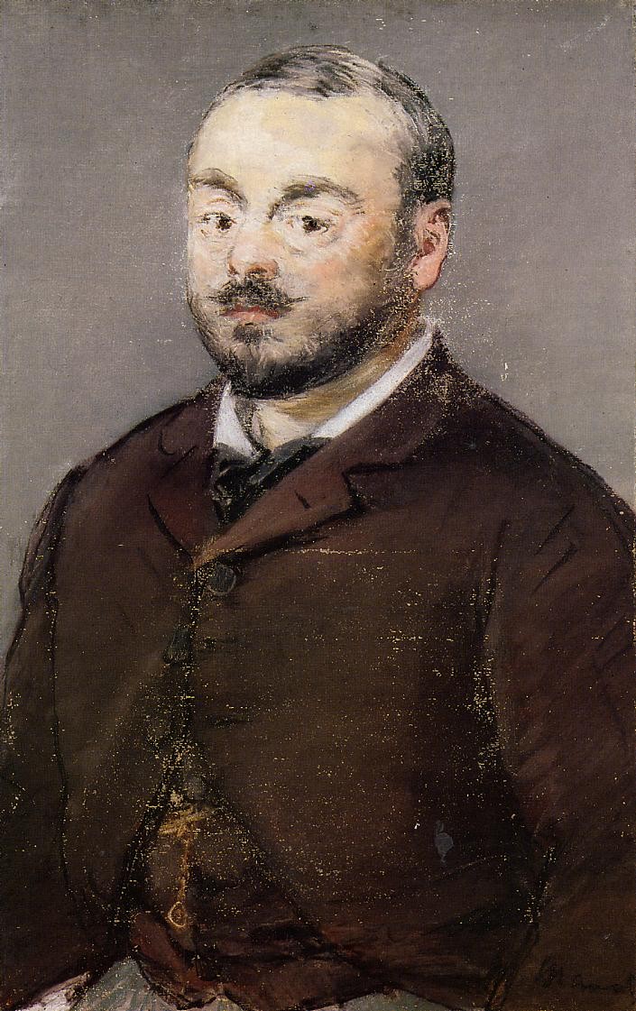 Portrait of composer Emmanuel Chabrier by Edouard Manet