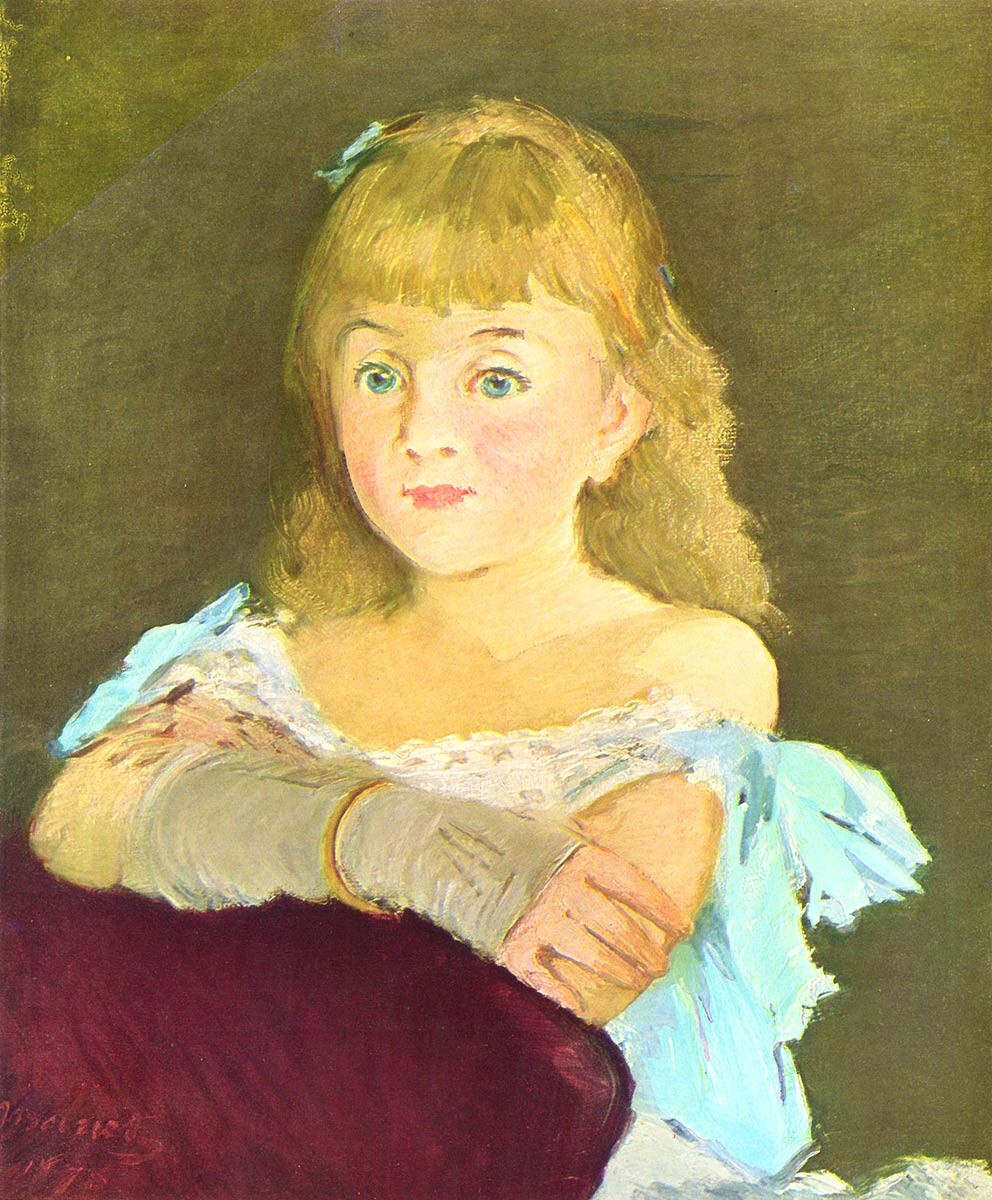 Portrait of Lina Campineanu by Edouard Manet