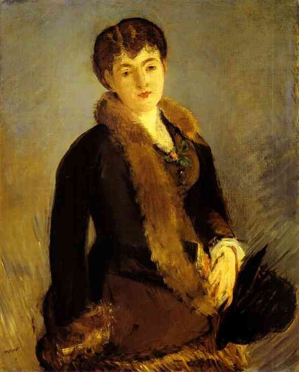 Portrait of Mademoiselle Isabelle Lemonnier by Edouard Manet