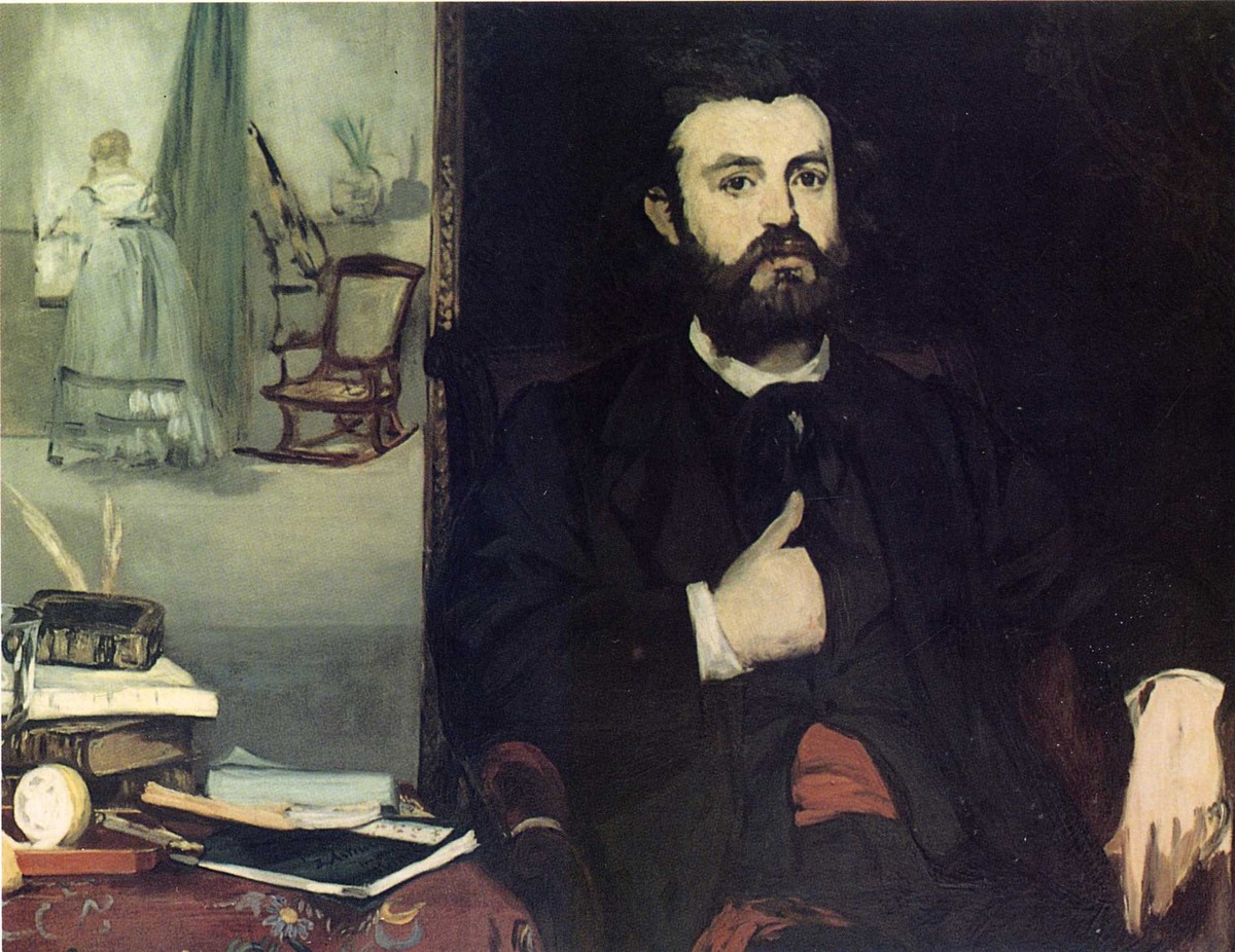 Portrait of Zacharie Astruc by Edouard Manet