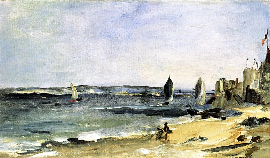 Seascape at Arcachon (Arcachon, beautiful weather) by Edouard Manet