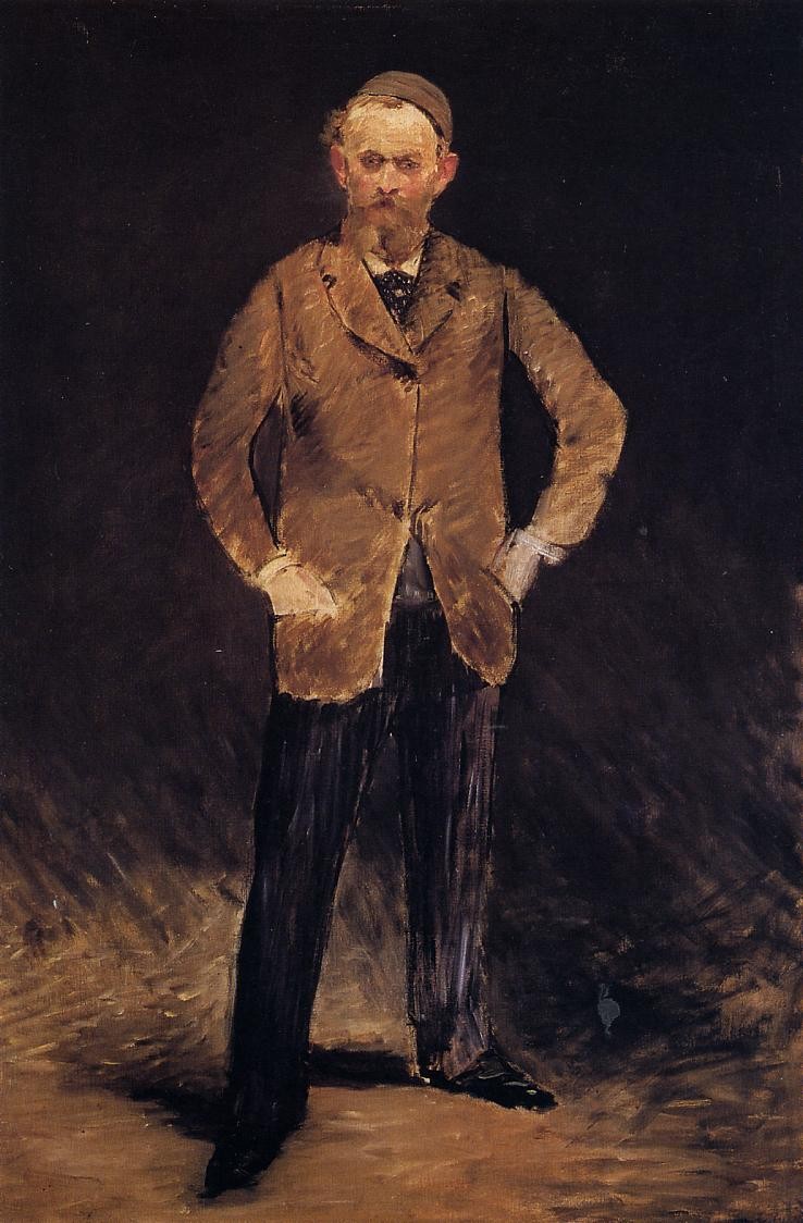 Self-portrait with skull-cap by Edouard Manet