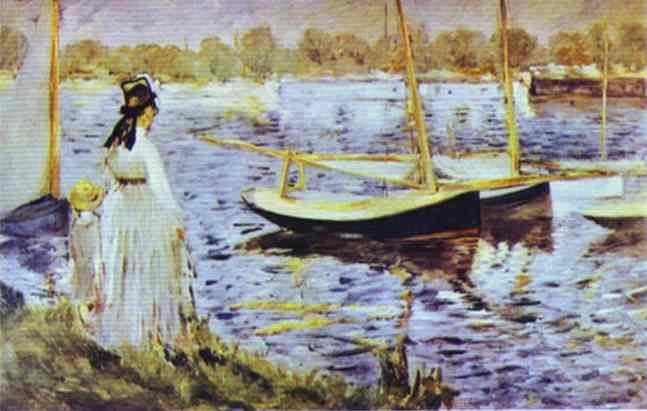 The Banks of the Seine at Argenteuil by Edouard Manet