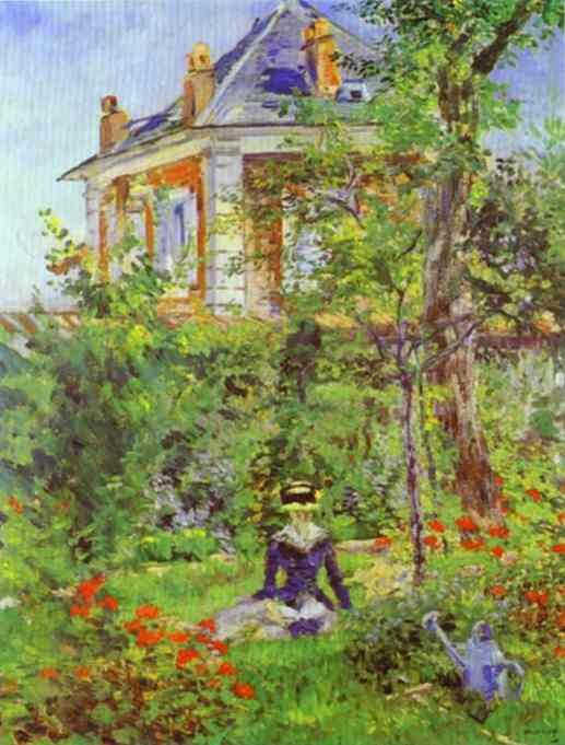 The Garden at Bellevue by Edouard Manet