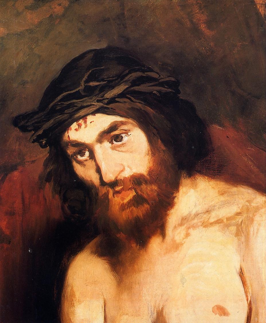 The head of Christ by Edouard Manet