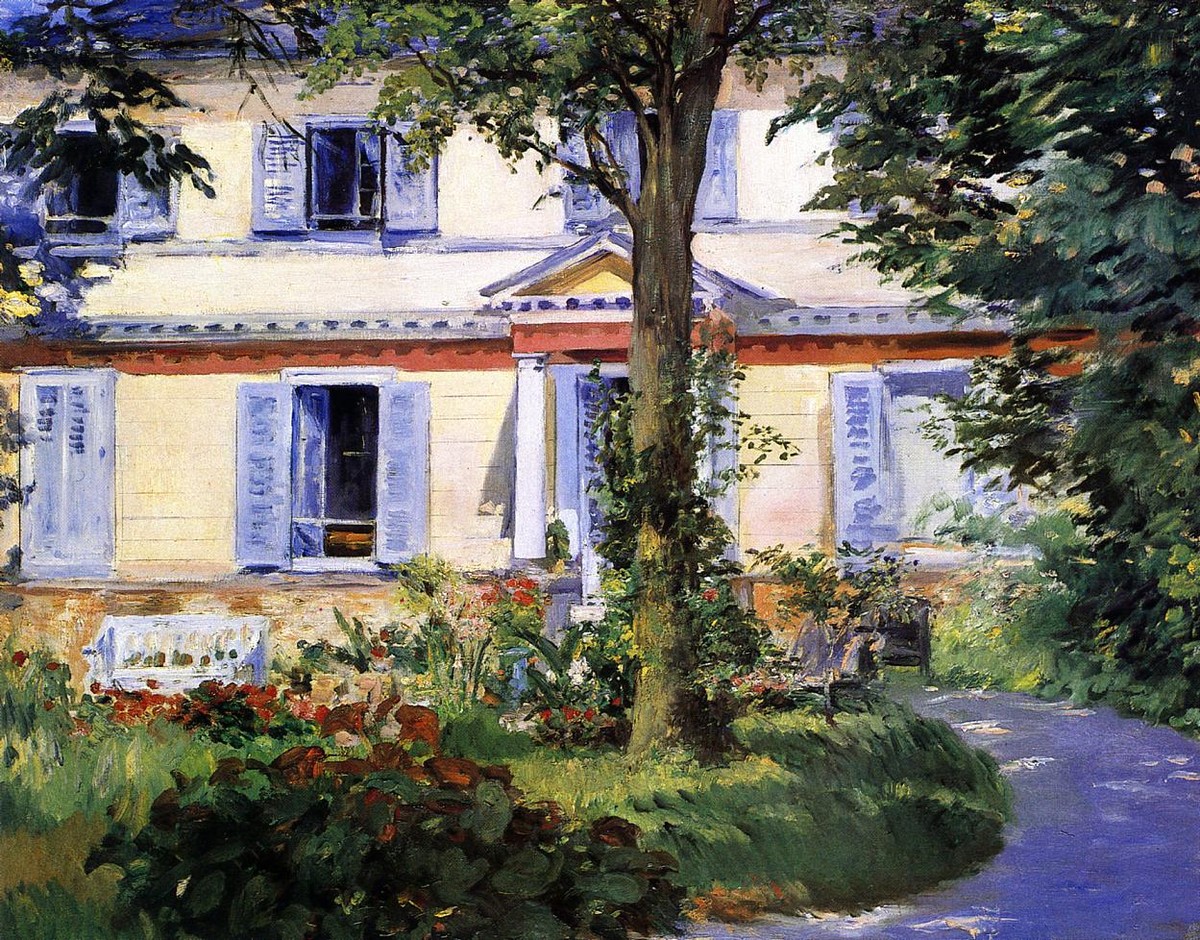 The House at Rueil by Edouard Manet