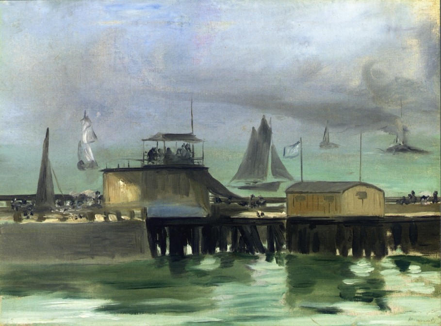 The Jetty at Boulogne by Edouard Manet