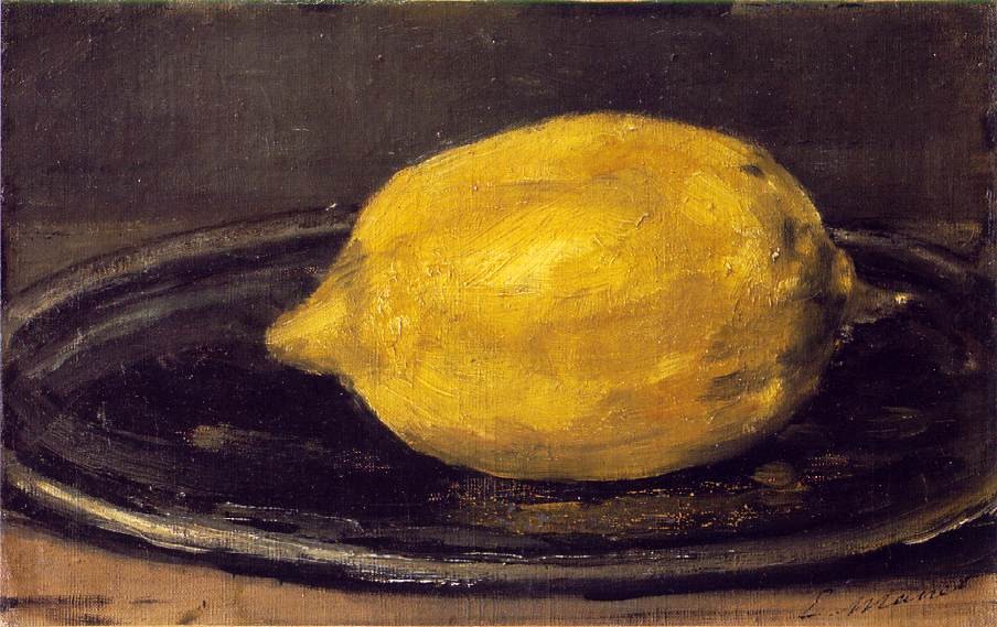 The Lemon by Edouard Manet
