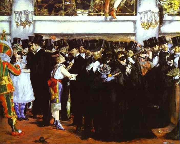 The Masked Ball at the Opera by Edouard Manet