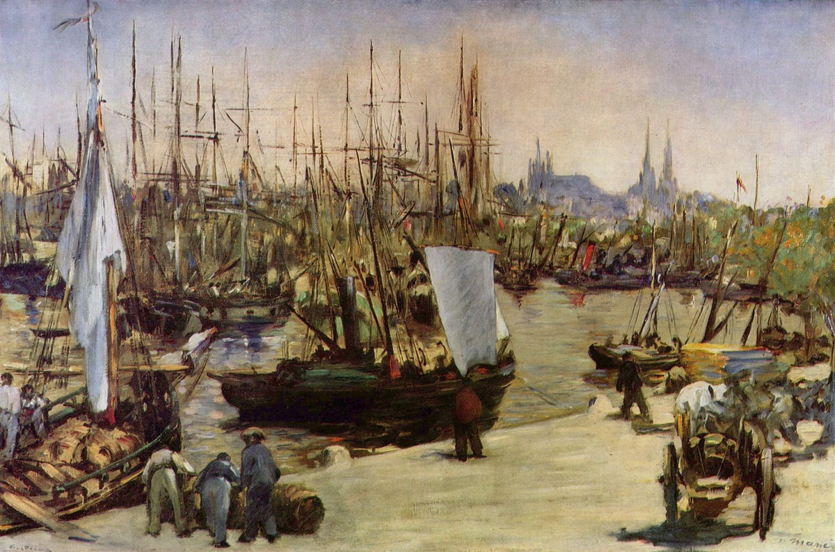 The Port of Bordeaux by Edouard Manet