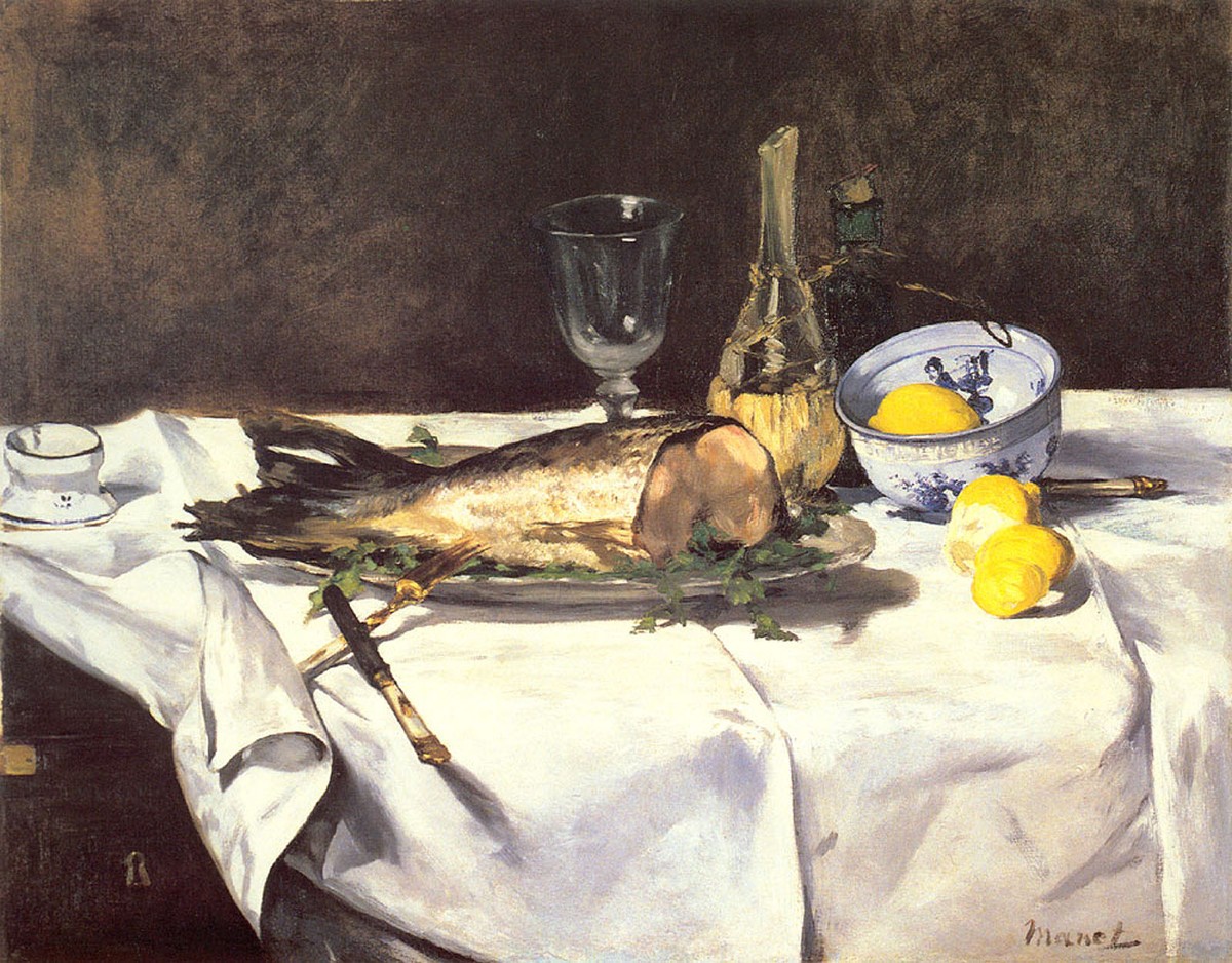 The Salmon by Edouard Manet