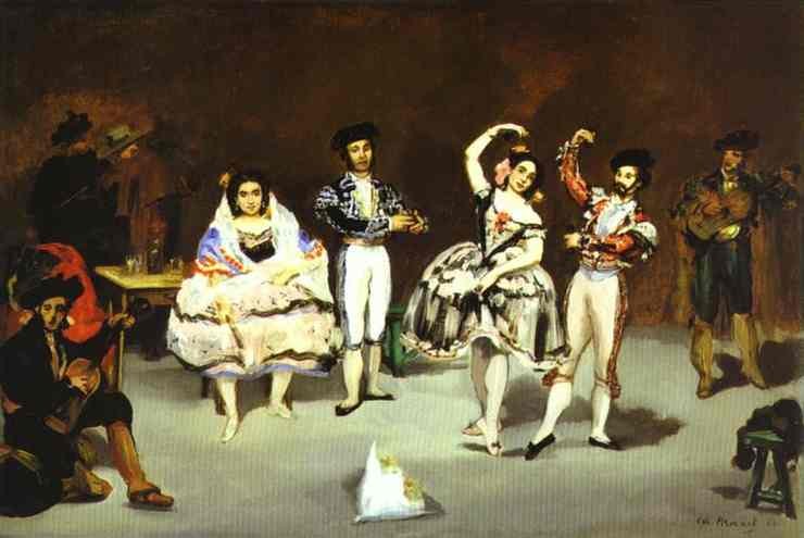 The spanish ballet by Edouard Manet
