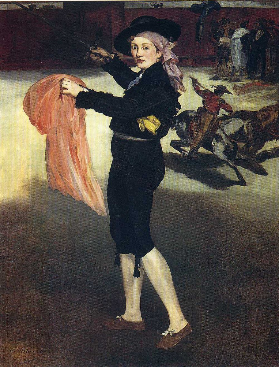 Victorine Meurent in the costume of an Espada by Edouard Manet