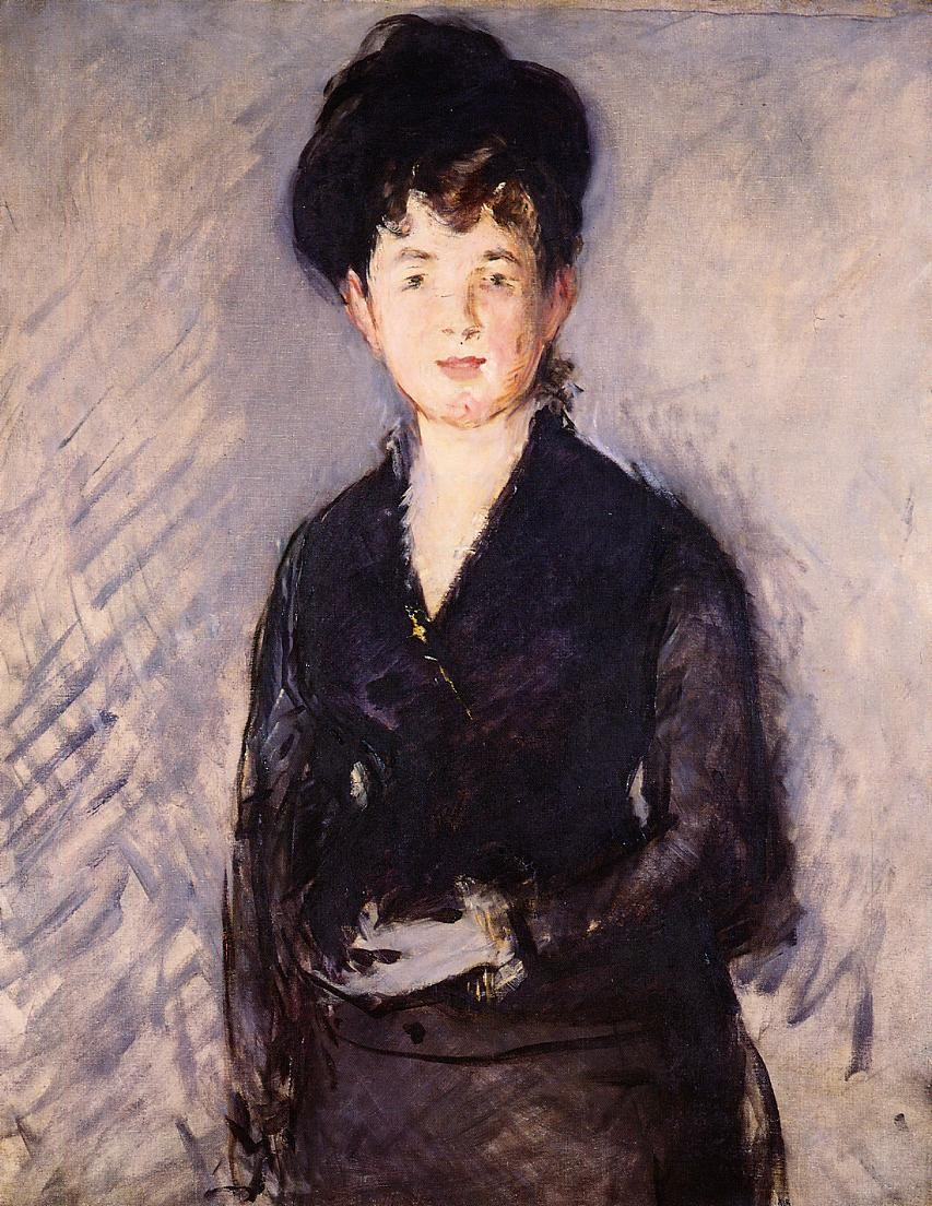 Woman with a gold pin by Edouard Manet