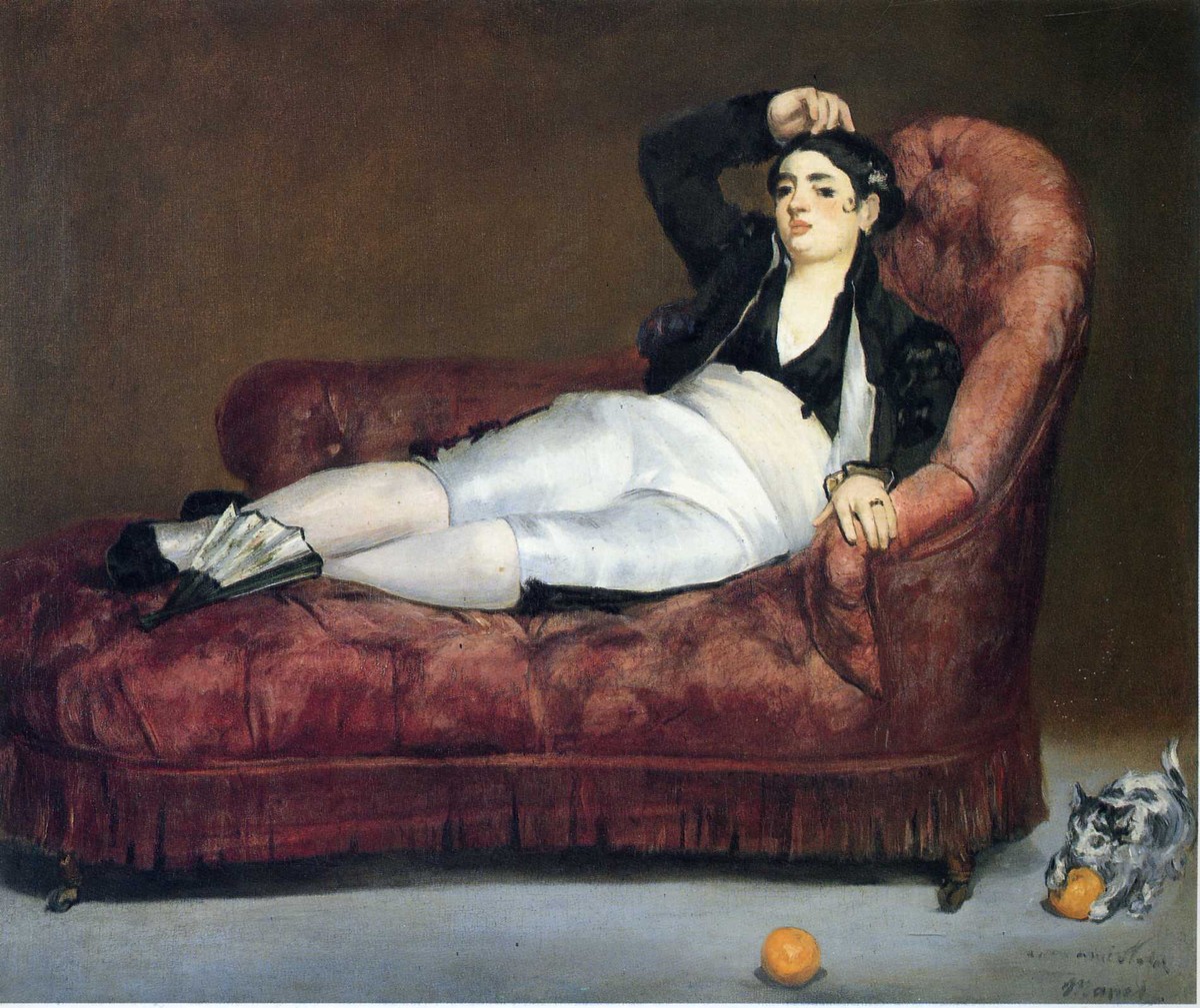Young Woman Reclining in Spanish Costume by Edouard Manet