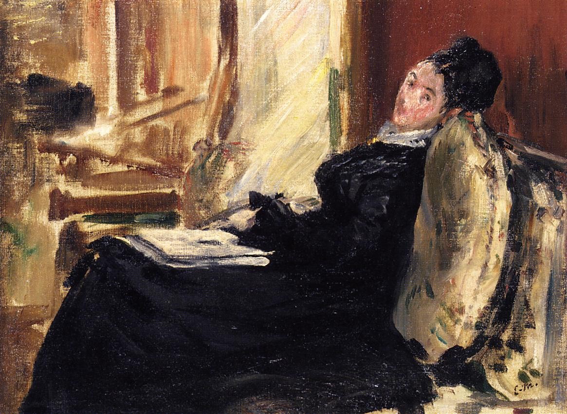 Young woman with a book by Edouard Manet