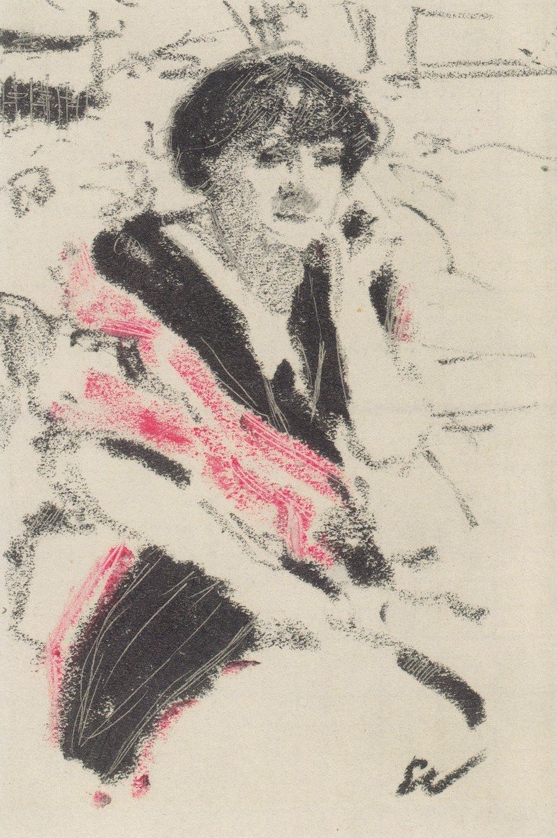 Half-figure of a seated woman by Edouard Vuillard