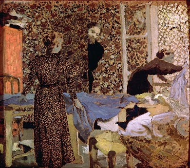 Interior of the work-table by Edouard Vuillard