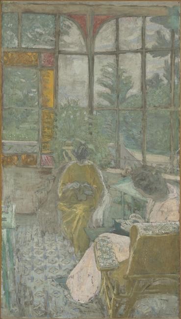 La véranda du Coadigou à Loctudy, Marcelle Aron et Marthe Mellot by Edouard Vuillard