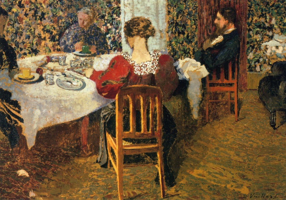 The End of Breakfast at Madam Vuillard by Edouard Vuillard