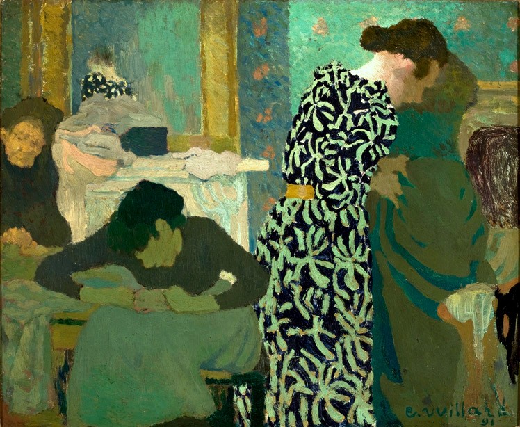 The Flowered Dress by Edouard Vuillard