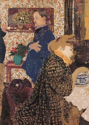 Valloton and Misia in the Dining Room at Rue Saint-Florentin by Edouard Vuillard