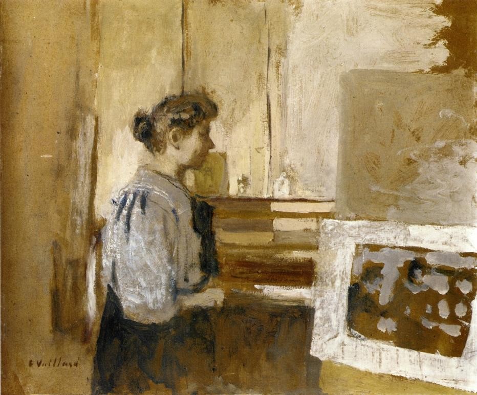 Woman in the Studio by Edouard Vuillard