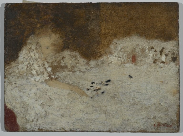 Young Woman in Bed by Edouard Vuillard