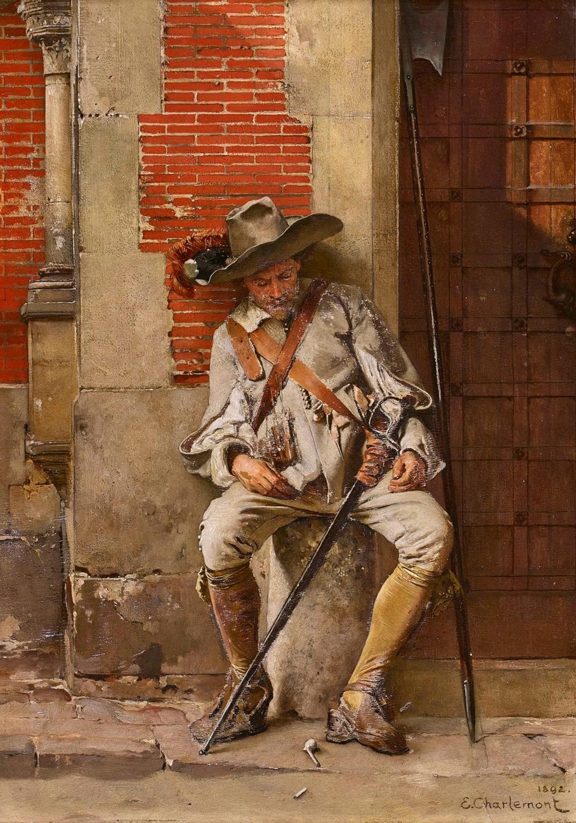 Schlafender Musketier by Eduard Charlemont