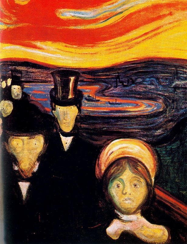 Anxiety by Edvard Munch